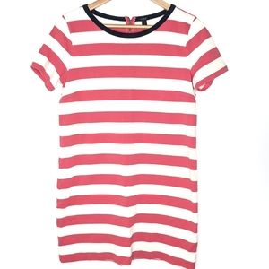 JCrew Rugby Striped Short Sleeve T-shirt Dress C36